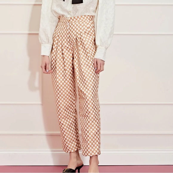 NWT Sister Jane Polka Dot Tan Women's Pants - Picture 2 of 12